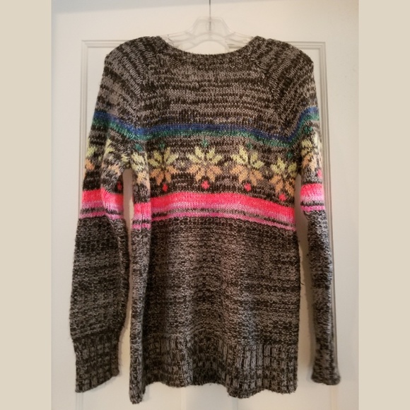 American Eagle Rainbow Snowflake Jegging Sweater M - Picture 7 of 8